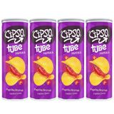 Cipso Tube Paprika Cips 90 gr x 4 Adet