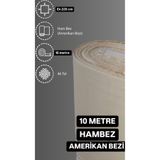 ÇIQRIK HOME 10 Metre Amerikan Bezi Kumaş Hambez-Fon perde/Punch Kumaş/Kırlent/Masa Örtüsü/Runner/Astarlık