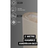 ÇIQRIK HOME 2 Metre Amerikan Bezi Kumaş Hambez-Fon perde/Punch Kumaş/Kırlent/Masa Örtüsü/Runner/Astarlık Kumaş