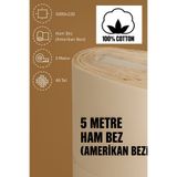 ÇIQRIK HOME 5 Metre Amerikan Bezi Kumaş Hambez-Fon perde/Punch Kumaş/Kırlent/Masa Örtüsü/Runner/Astarlık Kumaş