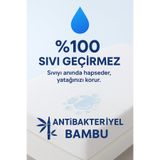 ÇIQRIK HOME Lüx Organik %100 Bambu/Bamboo Üst Kumaşlı Sıvı Geçirmez Yatak Alezi-Nefes Alır-Ses Yapmaz,