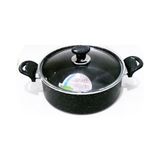Çırağan Tüm Yüzey Granit 24 cm. Derin Tencere - Gri