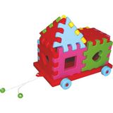 Çırak Arabalı Puzzle 12 Parça - Beceri Zeka Oyuncakları - Çocuk Oyuncak