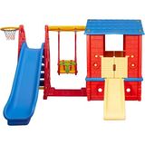 Çırak Oyun Evi Büyük Set - Büyük Oyun Parkı - Kaydırak - Salıncak - Çocuk Parkı - Oyun Alanı - Kırmızı