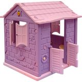 Çırak Oyun Evi Iki Kapılı - Etkinlik Aktivite Evi - Çocuk Oyun Evi - Oyun Alanı - Lila - Pembe