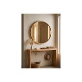 Circle Duvar Aynası, Meşe, 100 Cm