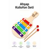Circle Toys Ahşap Gitar Ksilofon 5 Notalı Eğitici Müzik Oyuncağı