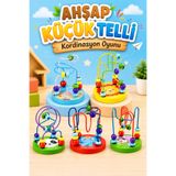 Circle Toys Ahşap Küçük Telli Koordinasyon Oyunu 1 Adet – Montessori Eğitici El Göz Koordinasyonu ve İnce Motor Beceri Oyuncağı