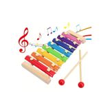 Circle Toys Eğitici Ahşap Ksilofon – 8 Tonlu Renkli Müzik Oyuncağı