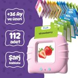 Circle Toys Erken Eğitim Ingilizce Konuşan Sesli Flaş Kartlar 224 Görsel - Pembe