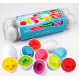 Circle Toys Geometrik Şekilli Yumurta Bultak Oyunu 24 Parça Eğitici Şekiller ve Renkler