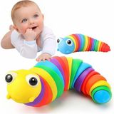Circle Toys Kıvrılabilen Renkli Tırtıl - Stres Giderici ve Motor Gelişimi Destekleyen Eğitici Oyuncak - Çok Renkli