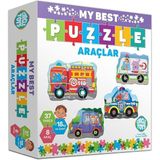 Circle Toys My Best Puzzle Hayvanlar (Araçlar) + Boyama Kitabı - Doğal Hayat: Yetişkinler Için + 18 Kitap - Hayır