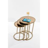 Circles Zigon Sehpa, Bronz Ayna, Eskitme