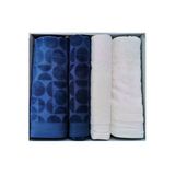 CIRCULAR KREM-İNDİGO BEST SET HAMAM TAKIMI