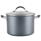 Circulon Scratch Defense kapaklı tencere 24 cm – 7,6 l indüksiyon tencere, son derece uzun ömürlü yapışmaz kaplamalı, bulaşık makinesinde yıkanabilir ve fırına dayanıklı, grafit Pewter kaplama