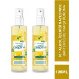 Cire Aseptine 2 Adet Limon Kolonyası 100 Ml Sprey