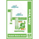 Cire Aseptine Aloe Vera Dudak Bakım Kremi 4,5 Gr 2 Adet