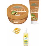 Cire Aseptine Avakado Vazelin Kavanoz 150 ml+Avakado Tüp 75 ml+Limon Kolonyası 100 ml Sprey Hediyeli