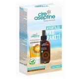 Cire Aseptine Avantajlı Yaz Paketi Yüz Güneş Koruyucu Spf 50+ Yaşlanma ve Leke Karşıtı 50ml ile Bronzlaştırıcı Güneş Yağı 90ml FAR8221