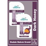 Cire Aseptine Lip Care Dark Honey Renkli Dudak Bakım Kremi 4,5 Gr 2 Adet