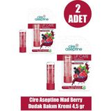 Cire Aseptine Mad Berry Dudak Bakım Kremi 4,5 gr 2 Adet - Kırmızı