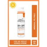 CIRE ASEPTINE Only Mineral 50+ SPF Yüz ve Vücut Güneş Koruyucu Krem, 200 ml, Mineral Filtreli