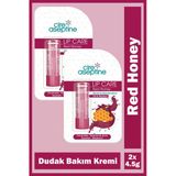 Cire Aseptine Red Honey Renkli Nemlendirici Dudak Bakım Kremi 4,5 Gr 2 Adet