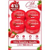 Cire Aseptine Vazelin Çilek 150 Ml 4 Adet
