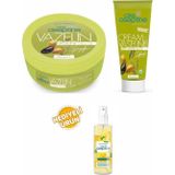 Cire Aseptine Zeytinyağlı Vazelin Kavanoz 150Ml+Zeytinyağlı Tüp 75 Ml+Limon Kolonyası 100 Ml Sprey Hediyeli