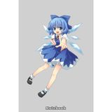 Cirno Pointing Notebook: 6x9 120 Pages, Sketchbook, Journal, Lined College Ruled Paper, Planner, Matte Finish Cover, Diary