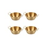 ÇIRPAN EV ALTIN ESKİTME 4'LÜ KASE/ÇEREZLİK 14CM
