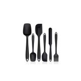 Çırpan Ev Siyah 6 Parça Silikon Spatula/mutfak Seti