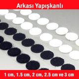 Cırt Bant Yuvarlak Arkası Yapışkanlı (Farklı Ölçü Ve Miktarlarda)