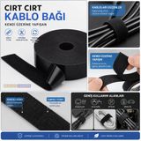 Cırt Cırt Kablo Bağı Kablo Sabitleme Bandı – Kendinden Yapışkanlı Kablo Düzenleyici 19Mm X 5Mt
