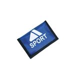 Cırt Cırtlı Kapak Fermuar Para Bölmeli Unisex İnterpeks Kumaş Çocuk Spor Cüzdan Lacivert