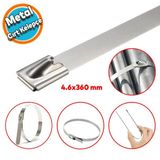 Cirt Kelepce Metal Paslanmaz Celik Kablo Zip Bagi Cok Amacli Baglama 4.6X360 1 Adet