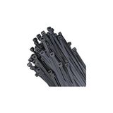Cırt Kelepçe, Siyah, 3.6x370 mm, 100 Adet, Kablo Bağlama için Naylon Plastik Kelepçe
