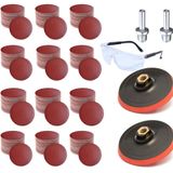 Cırt Zımpara Seti + Matkap Aparatı+Gözlük 115 mm (125 Parça)
