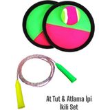 Cırtcırtlı At Tut Oyunu Fırlat Yakala Top Oyunu At Tut Tenis Oyunu ve Atlama Ipi 2'li Set