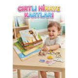 Cırtlı Hayvanlar Hikaye Kartları – 3D Eğitici Ve Geliştirici 24 Adet Figürlü Çocuk Oyun Seti