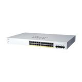 Cisco Business Cbs220-24Fp-4G Akıllı Anahtar | 24 Ge Bağlantı Noktası | Tam Yetki Belgesi | 4X1g Sfp | 3 Yıllık Sınırlı Donanım Garantisi (Cbs220-24Fp-4G-Eu)
