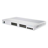 Cisco Business Cbs250-24Pp-4G Akıllı Anahtar | 24 Ge Bağlantı Noktası | Kısmi Yetki Belgesi | 4 X 1G Sfp | Sınırlı Ömür Boyu Koruma (Cbs250-24Pp-4G)