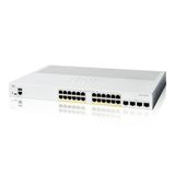 Cisco Catalyst 1200-24P-4G Akıllı Anahtar, 24 Bağlantı Noktalı Ge, Poe, 4 X 1-Ge Sfp, Sınırlı Ömür Boyu Koruma (C1200-24P-4G)