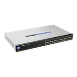 Cisco - Küçük İşletme Akıllı Anahtarı Slm2024 - Anahtar - Yönetilen - 24X10 100 1000 2X Paylaşımlı Sfp (Mini-Gbıc) - Masaüstü