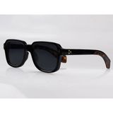 Cisse Eyewear W6038 Unisex Güneş Gözlüğü Kemik Çerçeve Polerize Cam - Siyah