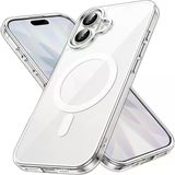 Cisteen Apple İphone 17 Uyumlu Magsafe Şarj Özellikli Şeffaf Sert Pc Sararmaz Telefon Kılıfı