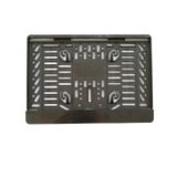 Çıtalı Kare Plastik Plakalık Motosiklet Plaka Altlığı 25x16cm
