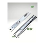 ÇİTAŞ 50 CM BİLYELİ TELESKOPİK STOPERLİ-FRENLİ ÇEKMECE RAYI (4.5 CM GENİŞLİK)