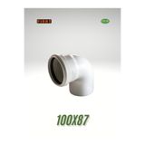 ÇİTAŞ FIRAT 100X87 KAPALI DİRSEK 3.2 MM DUBLEX PVC 100'LÜK 87 DERECE DİRSEK 100X90